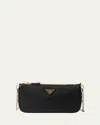 Prada Re-edition 2000 Chain Shoulder Bag In Black