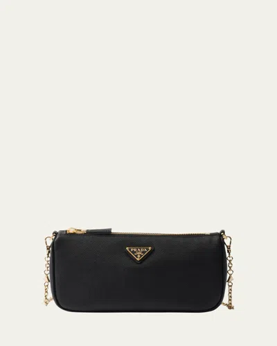 PRADA MINI SAFFIANO LEATHER SHOULDER BAG