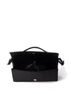 Prada Mini Satin Shoulder Bag In Black