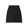 Prada Mini Skirt With Belt Loops And Pleats