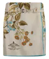 Prada Floral-print Archive-logo Silk-twill Mini Skirt In Beige
