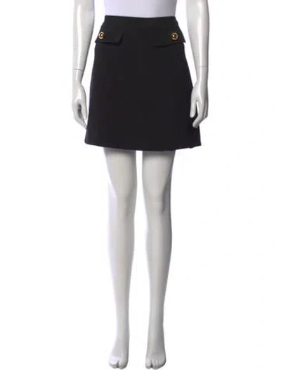 Pre-owned Prada Mini Skirt In Black
