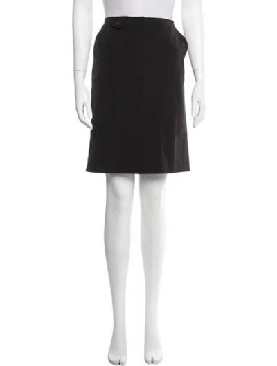 Pre-owned Prada Mini Skirt In Black