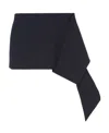 Prada Cloth Wool And Cashmere Miniskirt In Blue