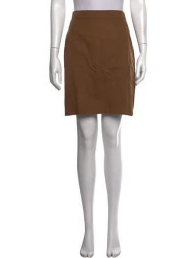 Pre-owned Prada Mini Skirt In Brown
