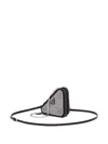 Prada Mini Triangle Crystal-embellished Crossbody Bag In Black