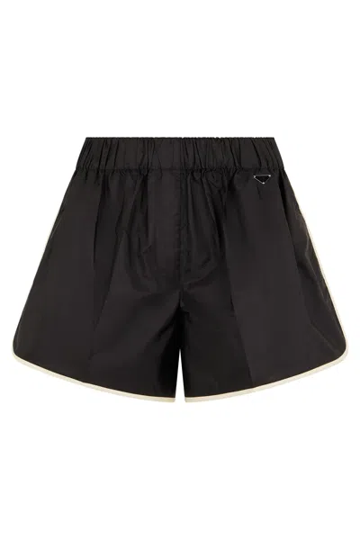 Prada Mini Versatile Outdoor Shorts In Black