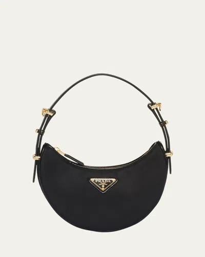 PRADA MINI ZIP NYLON SHOULDER BAG