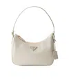 Prada Mini Zippered Handbag In White