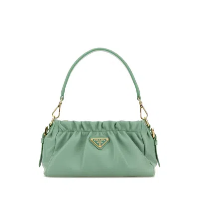 Prada Mint Green Nappa Leather Handbag
