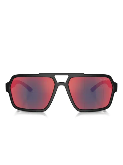 PRADA MIRRORED-LENSES SUNGLASSES