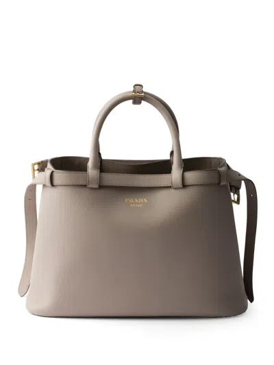 PRADA MEDIUM BELTED LEATHER HANDBAG