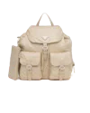 Prada Medium Re-nylon Backpack In Desert Beige