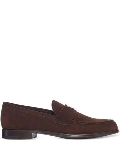 Prada Mocassini In Brown
