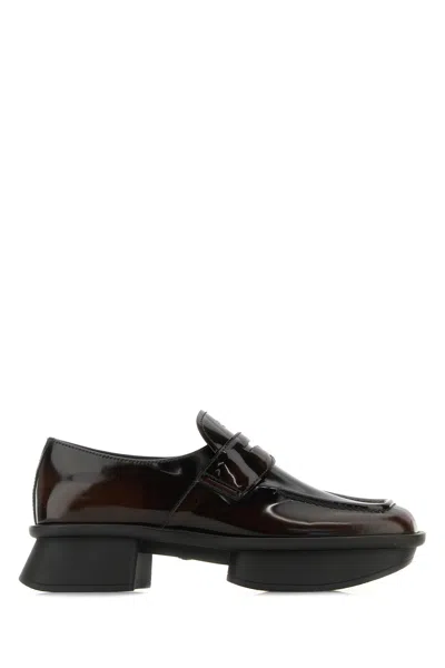 Prada Mocassini Equal In Pelle Marrone Donna In Brown