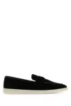 Prada Mocassini In Pelle Scamosciata Nera  Uomo
