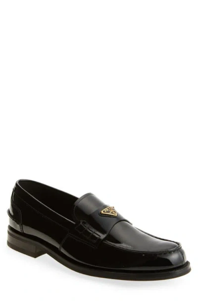 Prada Mocassini Penny Loafer In Nero