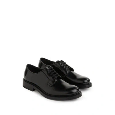 Prada Leather Moccasins In Black