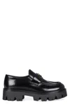 Prada Moccasins In Suede In Black