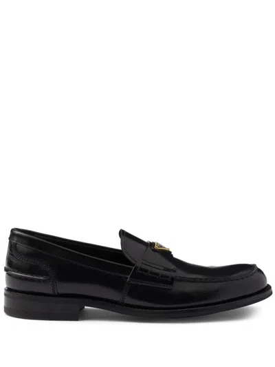 Prada Moccasins Shoes In Black