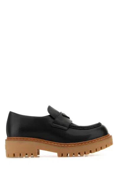 Prada Moccasters In Black