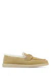 Prada Moccasters In Beige O Tan