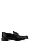 Prada Women Brushed Leather Loafers In Black
