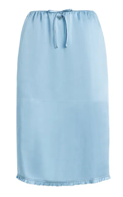 Prada Light-blue Satin Underskirt