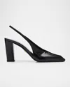 Prada Modellerie Square Toe Slingback Pump In Nero
