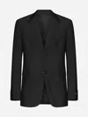 Prada Single-breasted Blazer In Mohair And Wool
