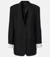 Prada Mohair And Wool Blazer In Black