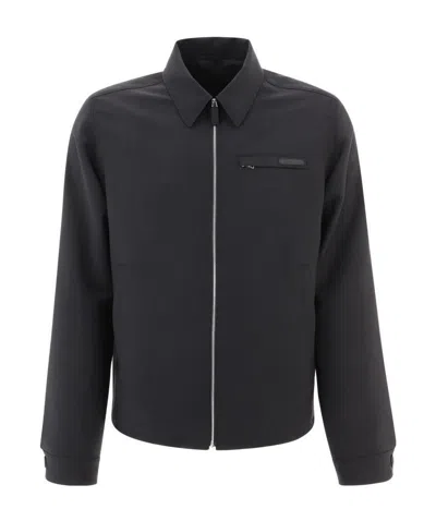 Prada Mohair And Wool Jackets In Black