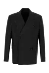 Prada Mohair-blend Blazer With Recycled Cupro Lining In Black