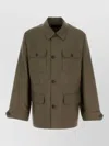 Prada Mohair Blend Jacket Long Sleeves Point Collar In Multi