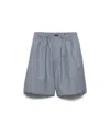 Prada Mohair Wool Bermudas In Multi