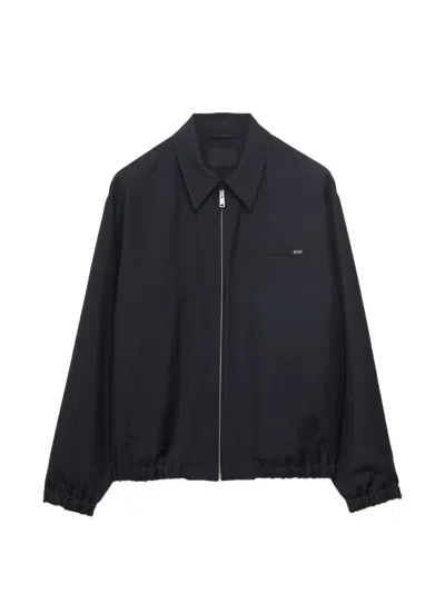 Prada Mohair Wool Blouson Jacket In Black