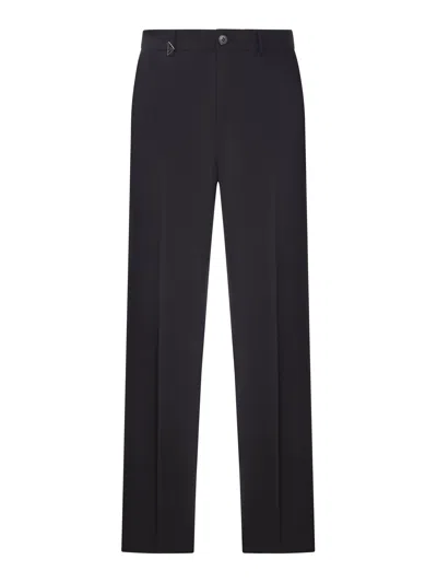 Prada Mohair Wool Trousers In Black