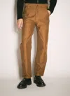 Prada Moleskin Cargo Pants In Brown