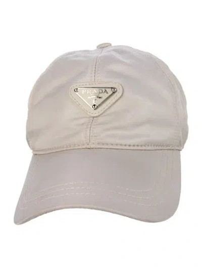 Pre-owned Prada Monochrome Cap In Silver