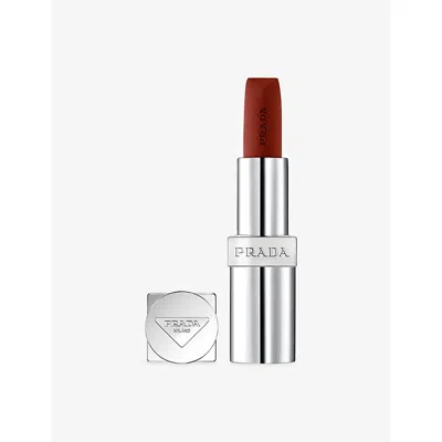 Prada Monochrome Hyper Matte Refillable Lipstick 3.8g In O03 - Brick Mahogany