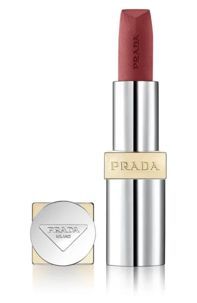 Prada Monochrome Hyper Matte Refillable Lipstick In P56 Notte - Deep Berry