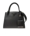 Prada Monochrome Small Saffiano Bag In Black