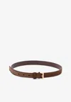 Prada Brown Logo Tip Belt In Brown