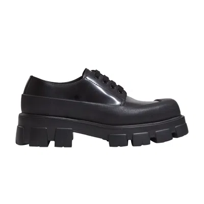 Pre-owned Prada Monolith Brushed Leather Lace-up 'black'