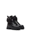 Prada Monolith Combat Boots In Black