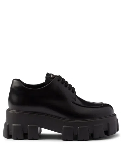 PRADA MONOLITH LACE-UP SHOES