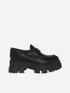Prada Women Black Leather Loafers, 8.5 Luxury Loafers & Drivers For Women Darveys In Black