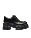 Prada Loafer Aus Weichem, Gepolstertem Nappa-leder In Black