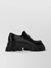 PRADA MONOLITH LOAFERS IN LEATHER