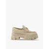 Prada Monolith Love Shoes In Neutral
